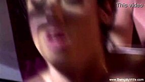 Hot kinky extreme cuckold couple fuck a beautiful cougar in a threesome