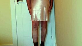 The photos shown below depict a crossdresser known as Marina dressed in sissy chastity and lingerie