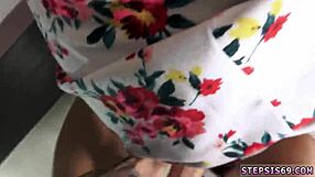 Teen porn video: three people having sex in a lavatory