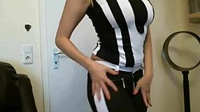Interracial webcam m takes a hard cock and gets off on the sofa