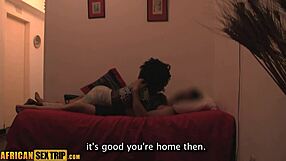 Black teen babe, two white guys interracial threesome