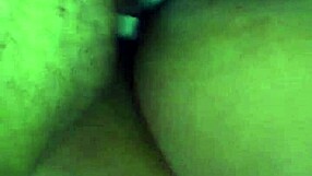 My cock is fucked from behind by a black girl while she cum in her own shit