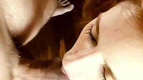 Teen Gostosa first gets her tits and twat touched before she sucks penis