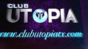 Beautiful big buttock actress performs strip dancing in Club Utopia event