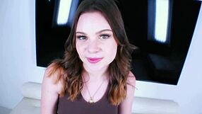Adrianna Jade’s first scene in the adult is a 2 on 1 POV of her pretty blowjob and handjob skills