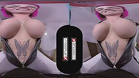 Anna Bell Peaks in Dino Crisis VR: Big tits and penetration