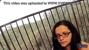 Why Does Busty Delivery Girl Ride BBC on Couch and Balcony?