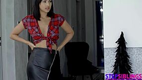 Bareback gay mature fucking a European babe named Sarah and recording it