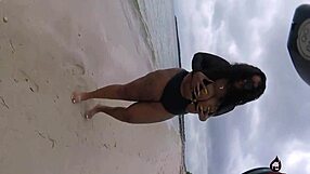 Miss Exquisite shines in a steamy beachside POV shoot by FirehouseXXX.