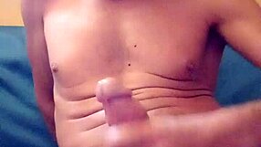 A big cocked Spanish amateur gets a monster cum shot