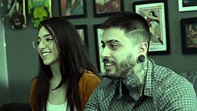 This steamy video with Castro MATheus and smooth tits gets Lis a mouthful of cum