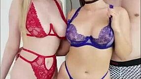Jessica Starling and Kait Threesome: Newfangled Big dick, Cock Sucking, Deepthroat in LA
