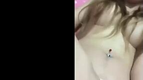 Private video of a thick and curvy amateur adult film actress masturbating