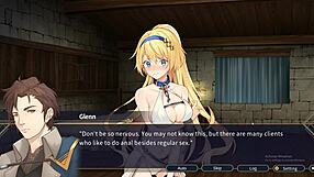 First battle of anime girl Jerez in Kagura Games end up in her being defeated
