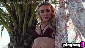 Busty asian teen Maki Katana nude on the beach