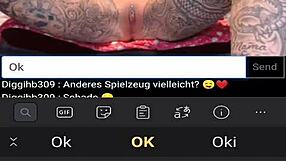 50 plus amateur milf from Germany with big jugs show off on cam