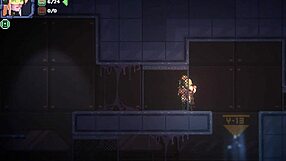 Zetria’s first hentai stage is in space with space monster and a hot, busty anime babe