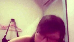 Office worker gives a blowjob