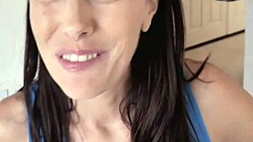Horny brunette Alana Cruise reached agreement with amateur teen boy