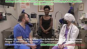 Doctor Stacy Shepard of Rina Arem makes her an Ebony patient and gives her mandatory orgasm with vibrator