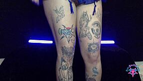 Tattooed European enjoys BBC