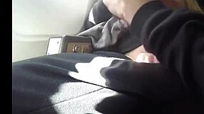 An incredible honest blowjob from a mature Dutch woman in the air
