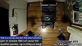 Wow! 2 Hot Lesbians Drive Channy Crossfire Wild with Hitachi Wand on Surgical Table!