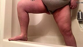 Katie Soaks Her Panties and Showers Clean After a Messy Moment