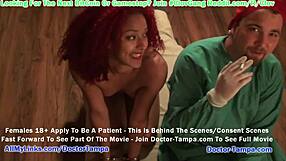 In a POV video at a Florida university, Daisy Ducati suffers a degrading gynecological exam from Doctor Tampa