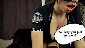BBC in uniform enjoyed by steamy policewoman
