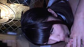 Asian college girl shows shaved pussy in orthodox cosplay fetish bathroom play