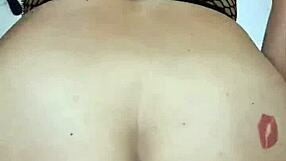 Big ass hot wife rides her lucky follower