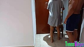 Nice uncle's shitty intercourse with the neglected teen, neglected foot fetish sister