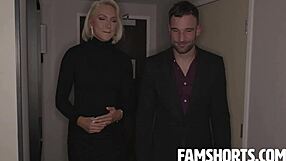 Alex Legend is not used to his mouth being used by Busty amateur, Bambi Barton