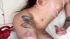 In the family room Teen girl pleasuring herself with own fingers only