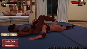 3D animation of Sherlinn and Sarah in a rough and erotic fight