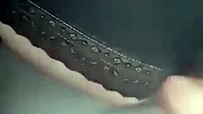 Wife's jaws are licked and fucked by her Chubby father