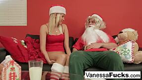 This beauty named Vanessa Cage shared some hot moments with Santa and of course, the water was all involved