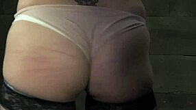 We bring you a submissive lady getting caned and anally violated by sissy female dominants