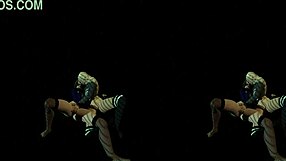 A 3D look at intimate lesbian couple exploring mutual masturbation by way of intercourse