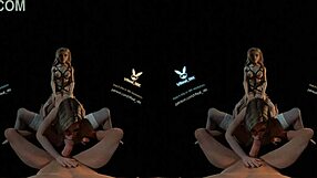 See the 3D CGI color spitroast orgy with many partners