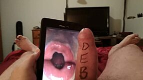 Blonde teen enjoys oral pleasure from mature woman