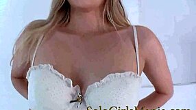 In this casting a European beauty is giving a sensual blow job and masturbating herself