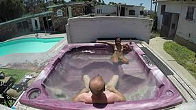 shaved pussy point of view sexy skinny body in a steamy bath Dayanara