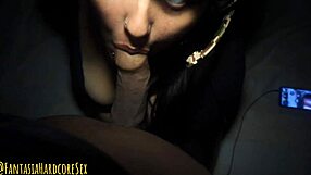Intense battle followed by amateur video of reward of oral sex