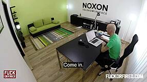 An office office experience which sees a girl engaging in passionate sex with the girl’s boss who is scared she is going to lose her job