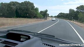 Public car sex on a sunny day