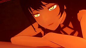 Kali can't stop worshipping Blake's feet in this hot loop