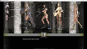 Damsels and dungeons: A 3D visual novel adventure