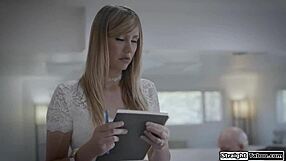 Rough sex and boss deep throat his secretary